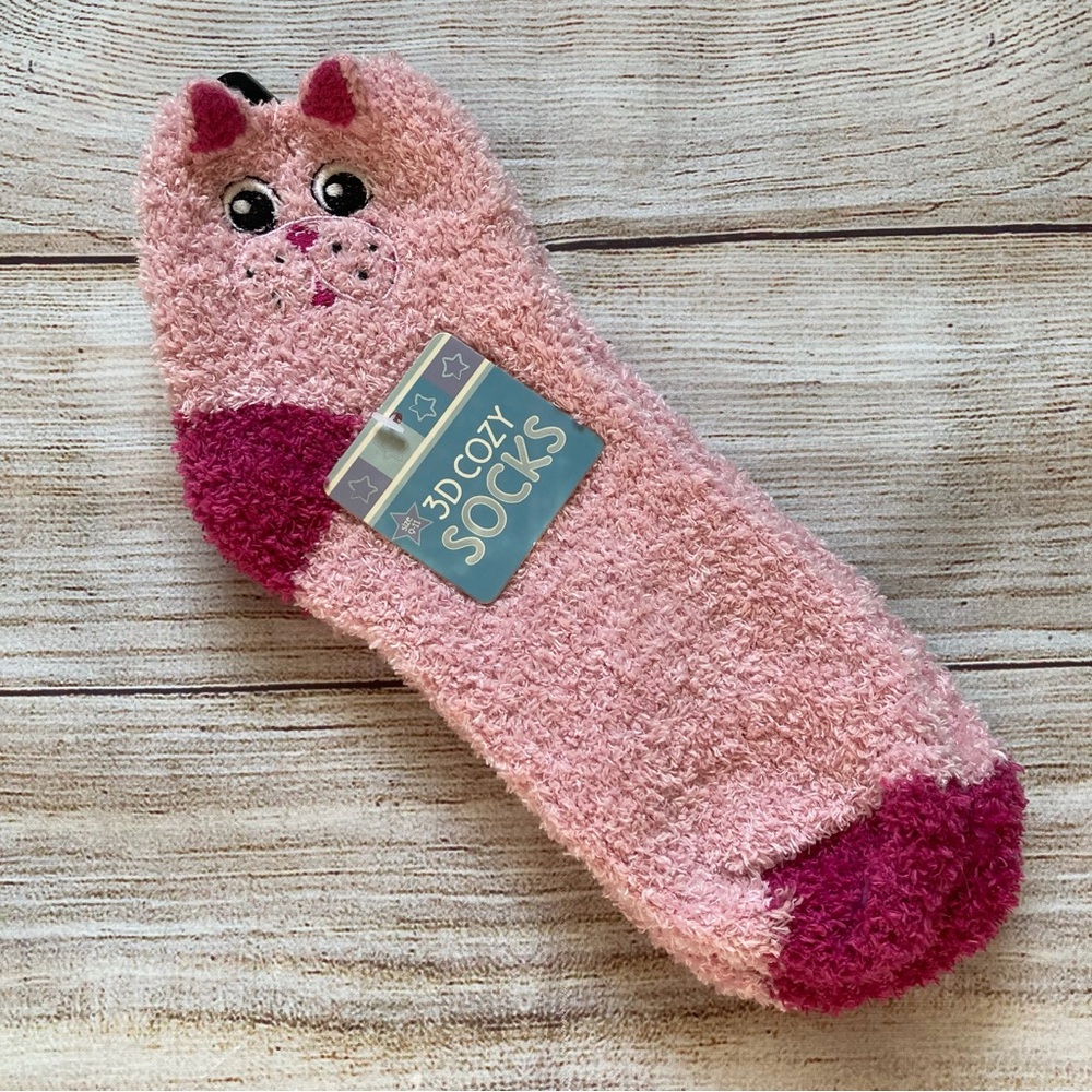 3D Cozy Socks Cat Kitten NWT Women’s